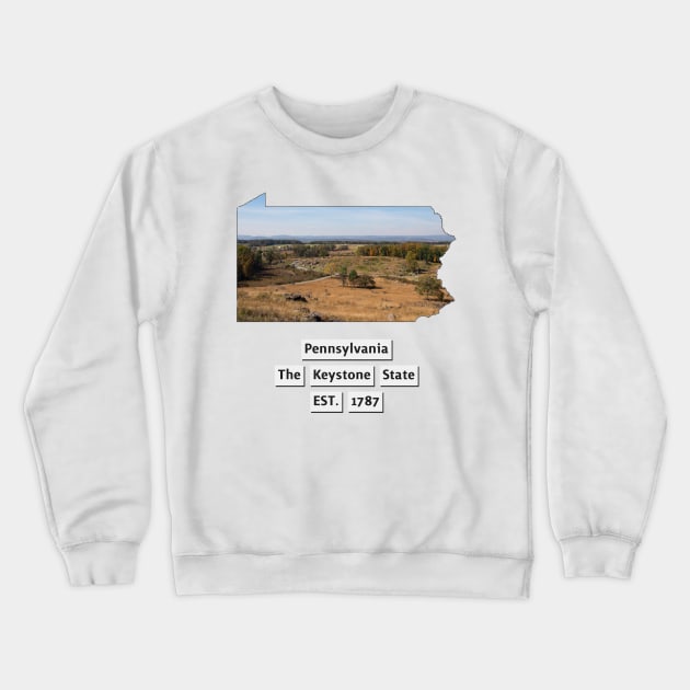 Pennsylvania USA Crewneck Sweatshirt by Designs by Dyer